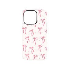 pink bow tie silicon phone case for iphone 11,12